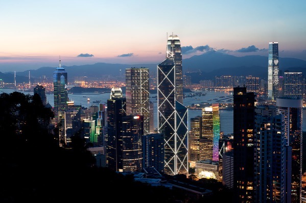 Experience HK_landmarks_Bank of China Tower view of Symphony of Lights or Bank of China Tower view.